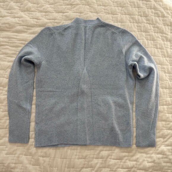 J.Crew Factory V-Neck Cardigan Extra Soft Yarn - Heather Sky - Picture 2 of 3